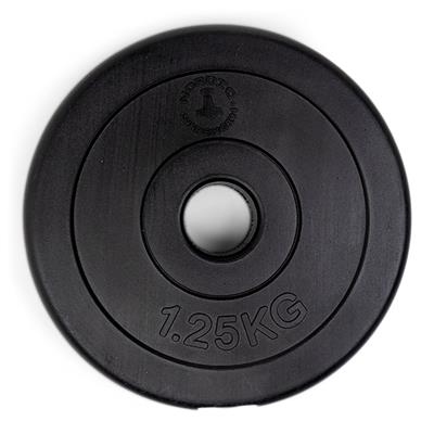 Vægtskive i hård plast 1,25 kg (30 mm)
