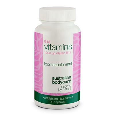 B12 Vitamin Kosttilskud  -  90 veganske kapsler Ã 