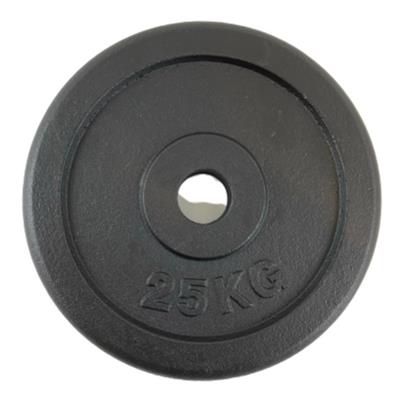 Vægtskive sort metal (50 mm) - 15 kg (Restsalg)