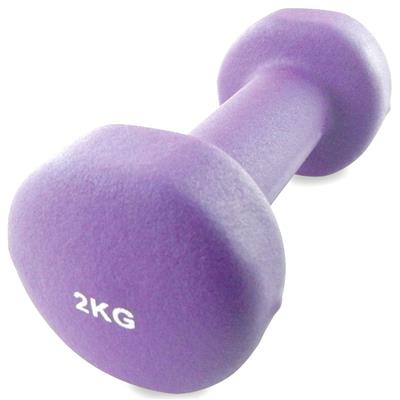Håndvægt 2 kg aerobic lilla