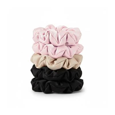 5-pak Soft Satin Scrunchies - 