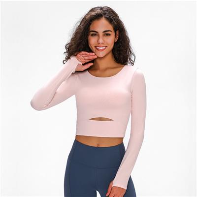 Nordic-wellness Cutout Long Sleeve - Soft Pink - XL