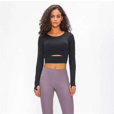 Nordic-wellness Cutout Long Sleeve - Black - L