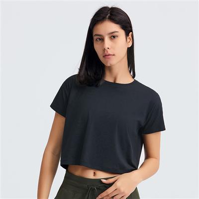 Nordic-wellness Active Crop Tee - Black - XL