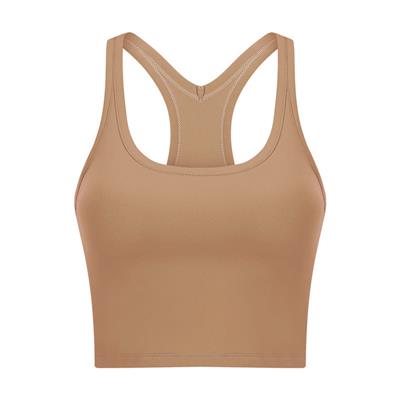 Nordic-wellness Pure Crop Top - Soft Brown - M