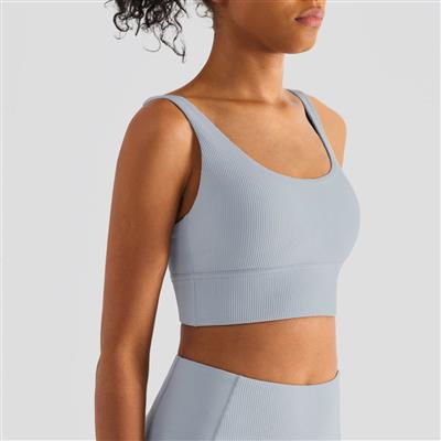 Nordic-wellness Sculpt Rib Sports Bra - Space Grey - L