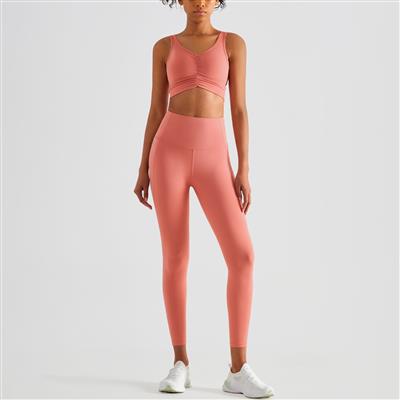 Nordic-wellness Elevate Yoga Set - Peach - M / XL