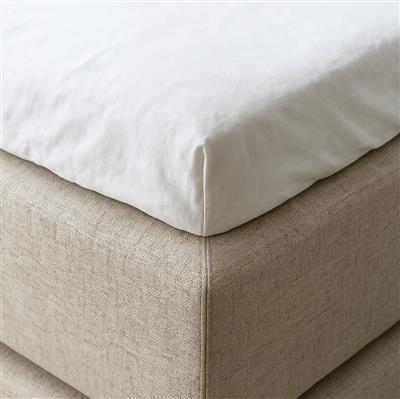 Kuvertlagen i bomuld - Hvid - 140 x 200 x 8 cm